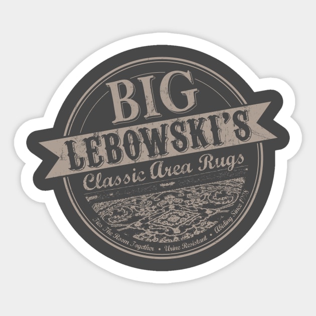 Lebowski's Area Rugs Sticker by ACraigL